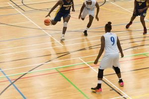 SportsDock at UEL, a basketball game in progress