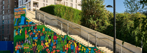 A Garden of Community: A vibrant new mural for the Royal Docks