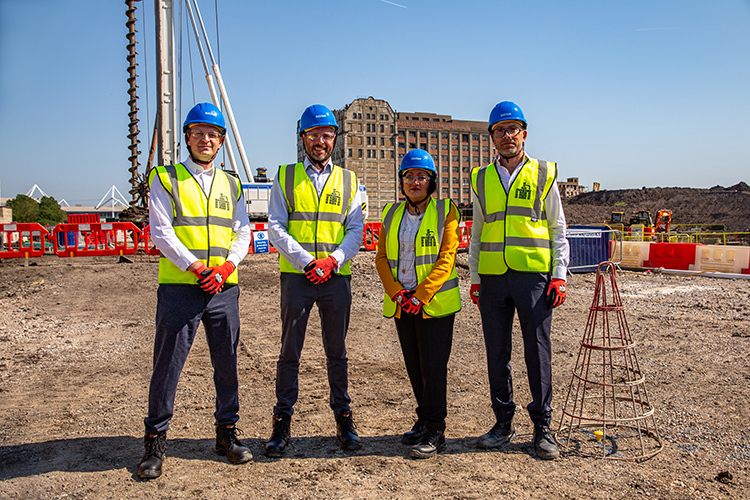 Groundbreaking at Silvertown in the Royal Docks