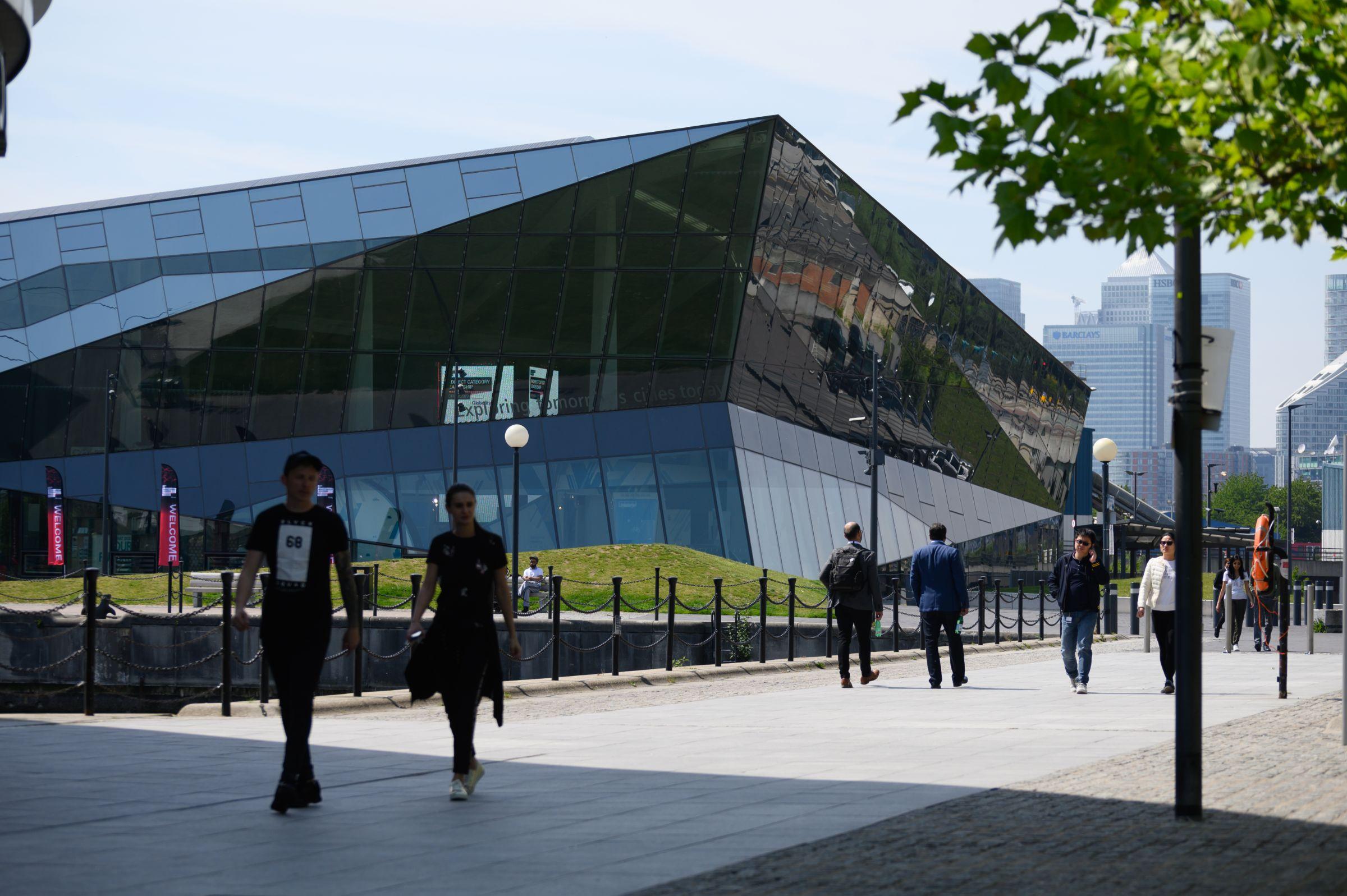 The Crystal building and new City Hall in the Royal Docks