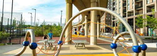 A playful public realm for Royal Albert Wharf