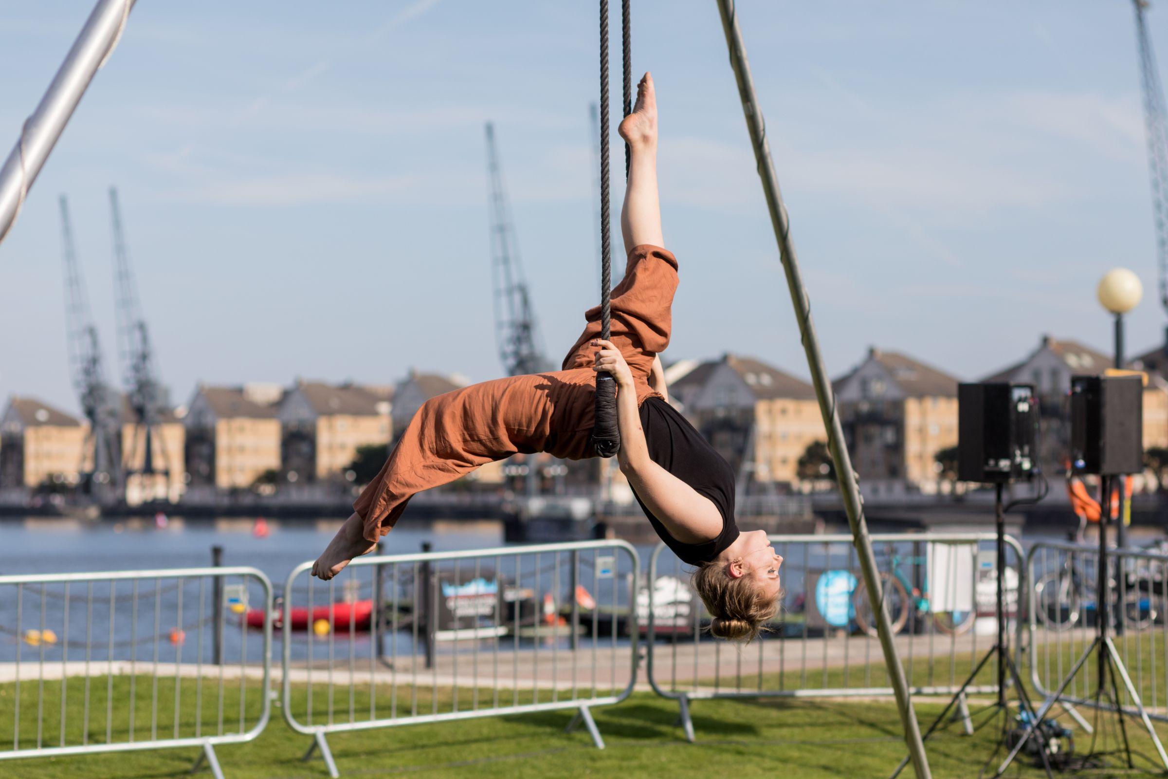 Aerials at the Royal Docks