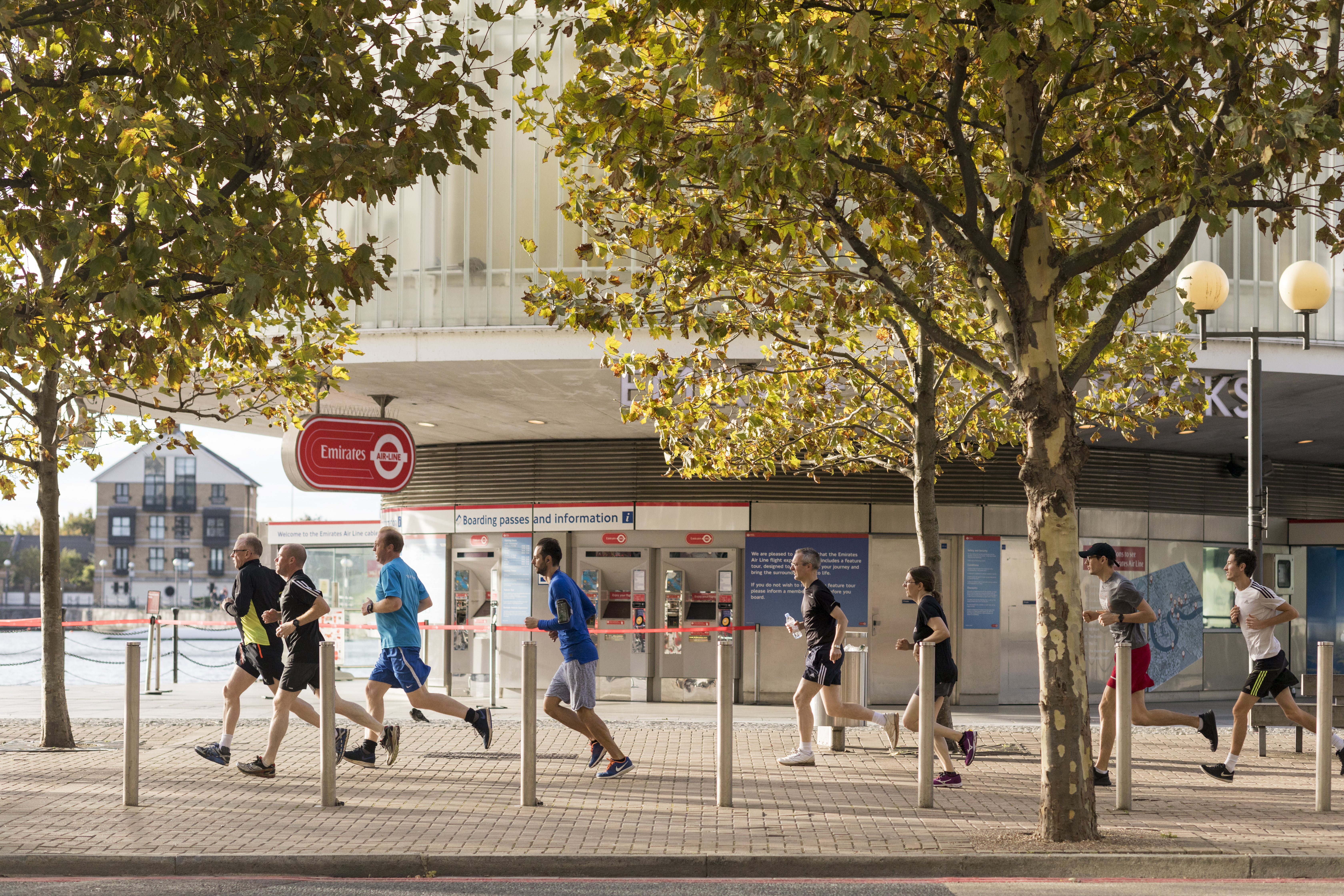 Running club in Royal Docks