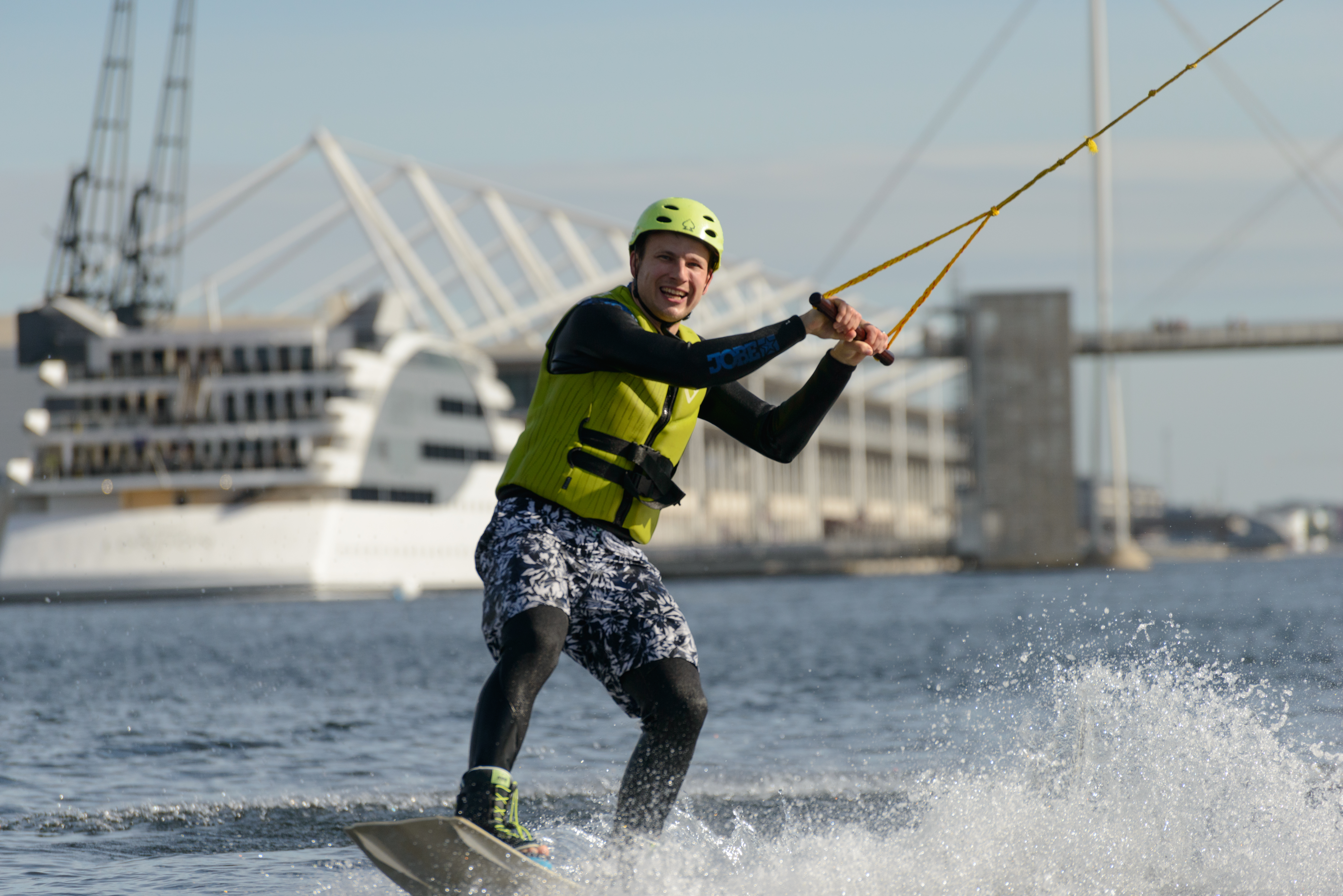 Wakeboarding in Royal Docks