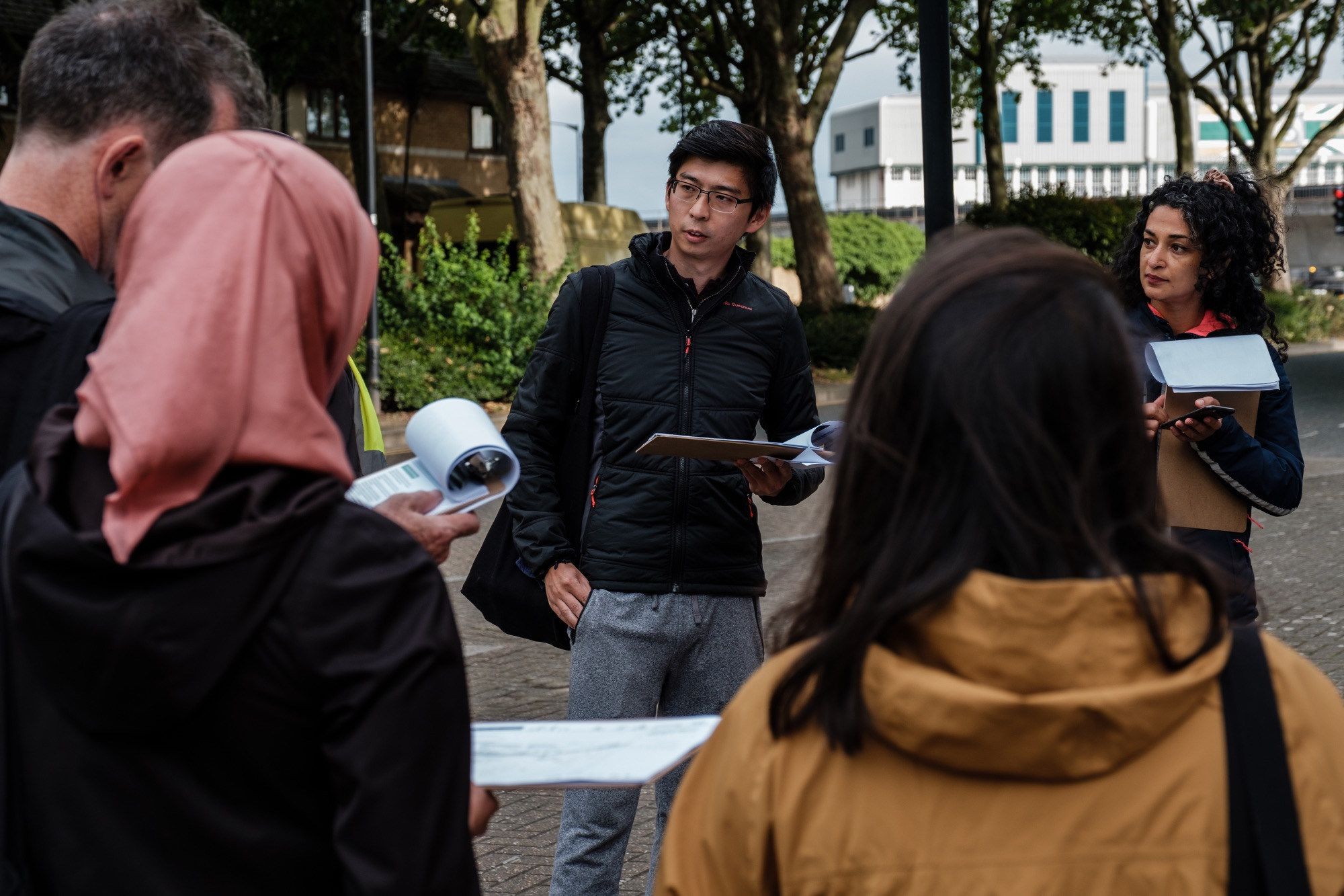 Royal Docks Public Spaces Community Working Group in discussion