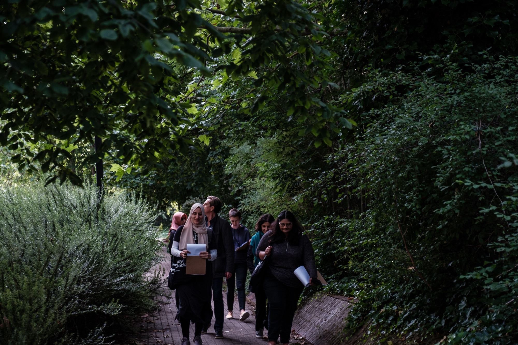 Royal Docks Public Spaces Community Working Group walking together