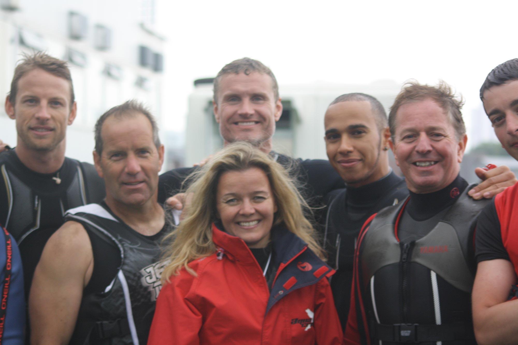 The McClaren F1 Team at the Royal Docks