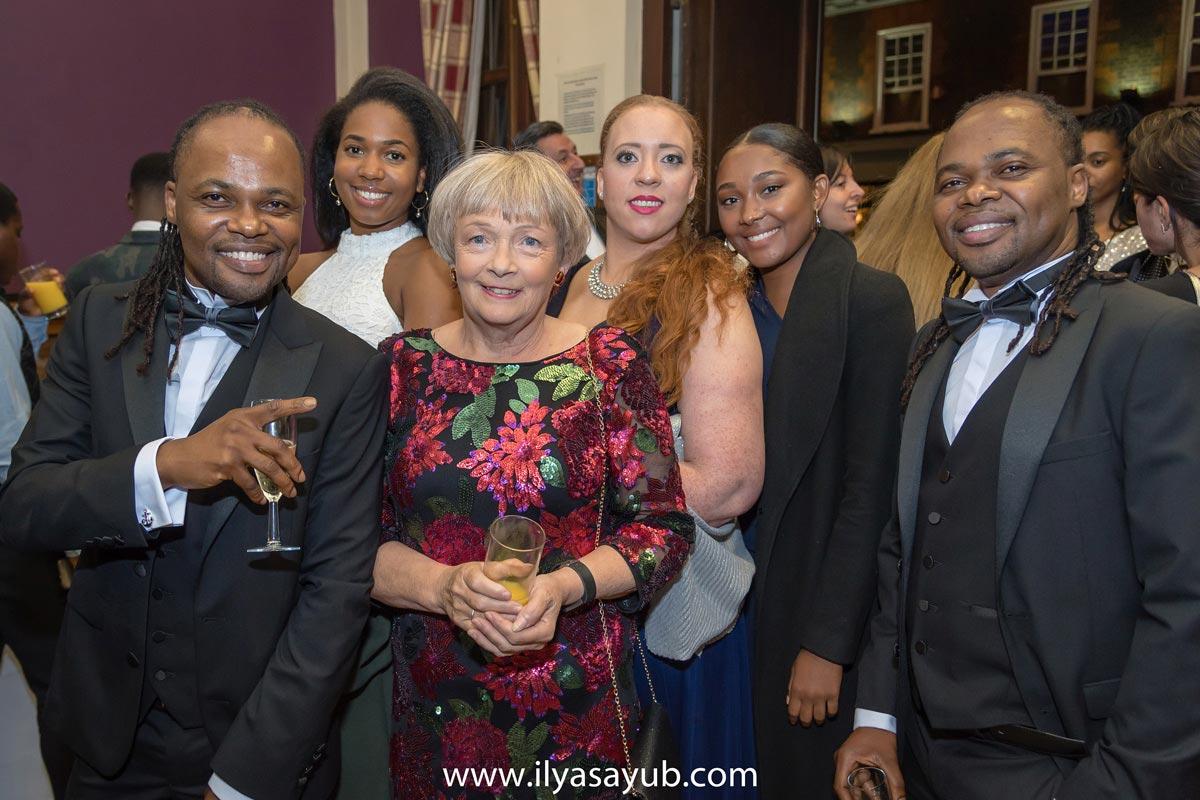 Marian Phillips and colleagues at a party