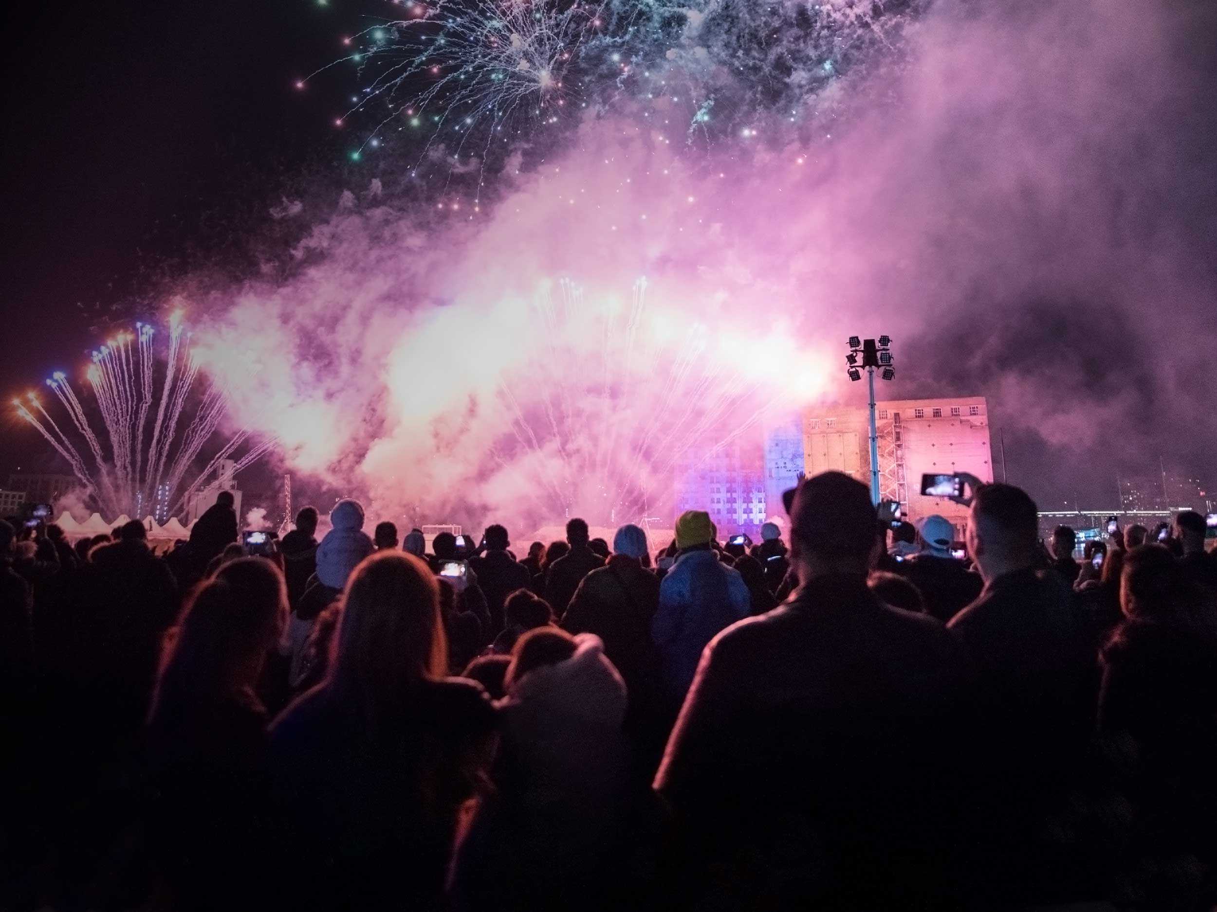 Newham fireworks light up the Royal Docks for the first time Royal Docks