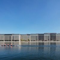 Royal Albert Docks site from the water