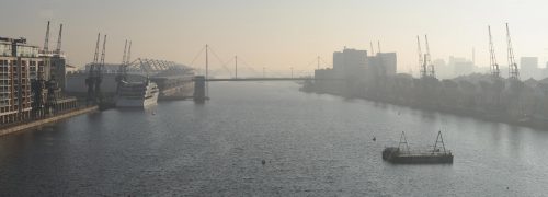 The water at the Royal Docks