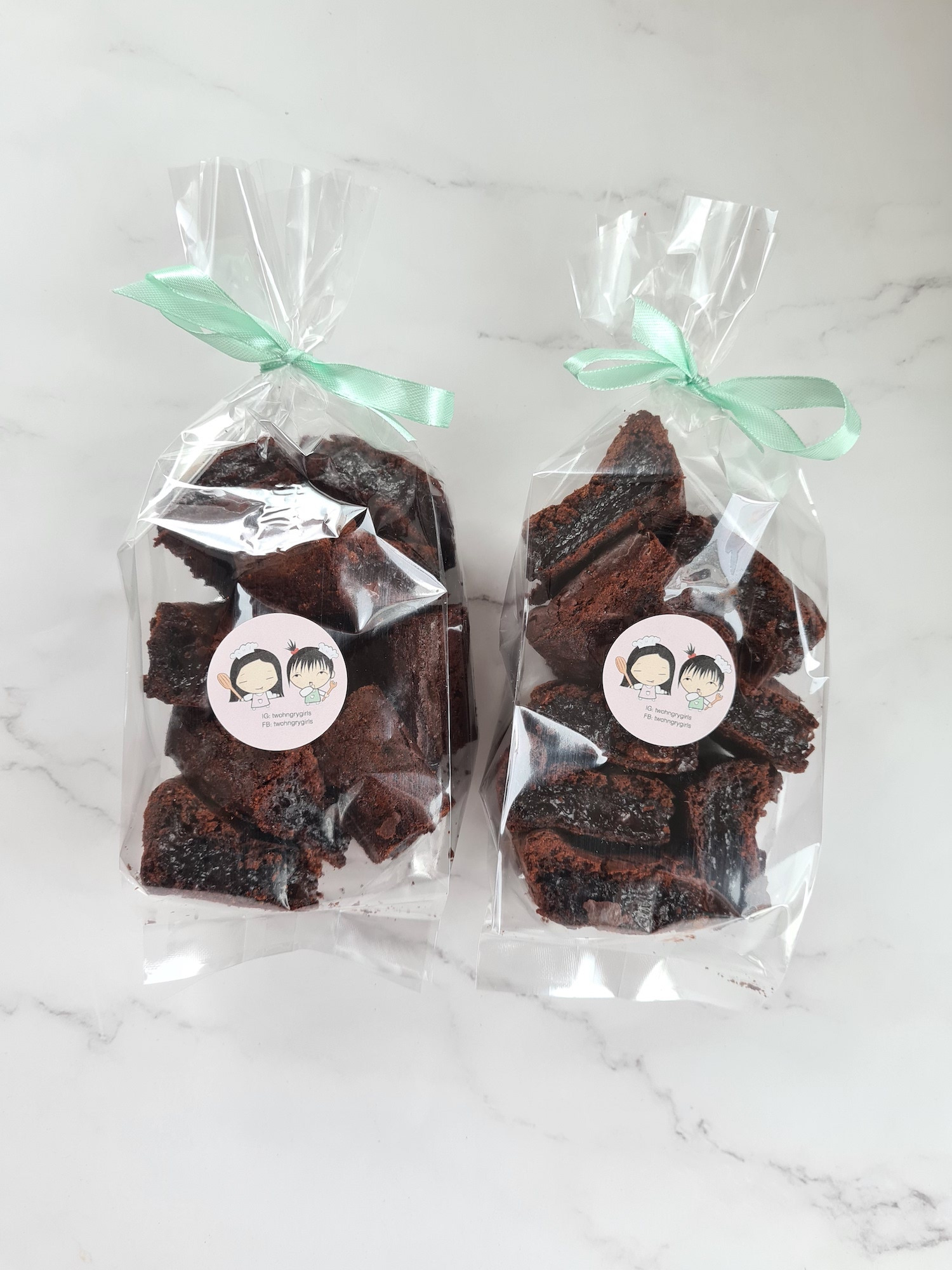 Brownies in packages