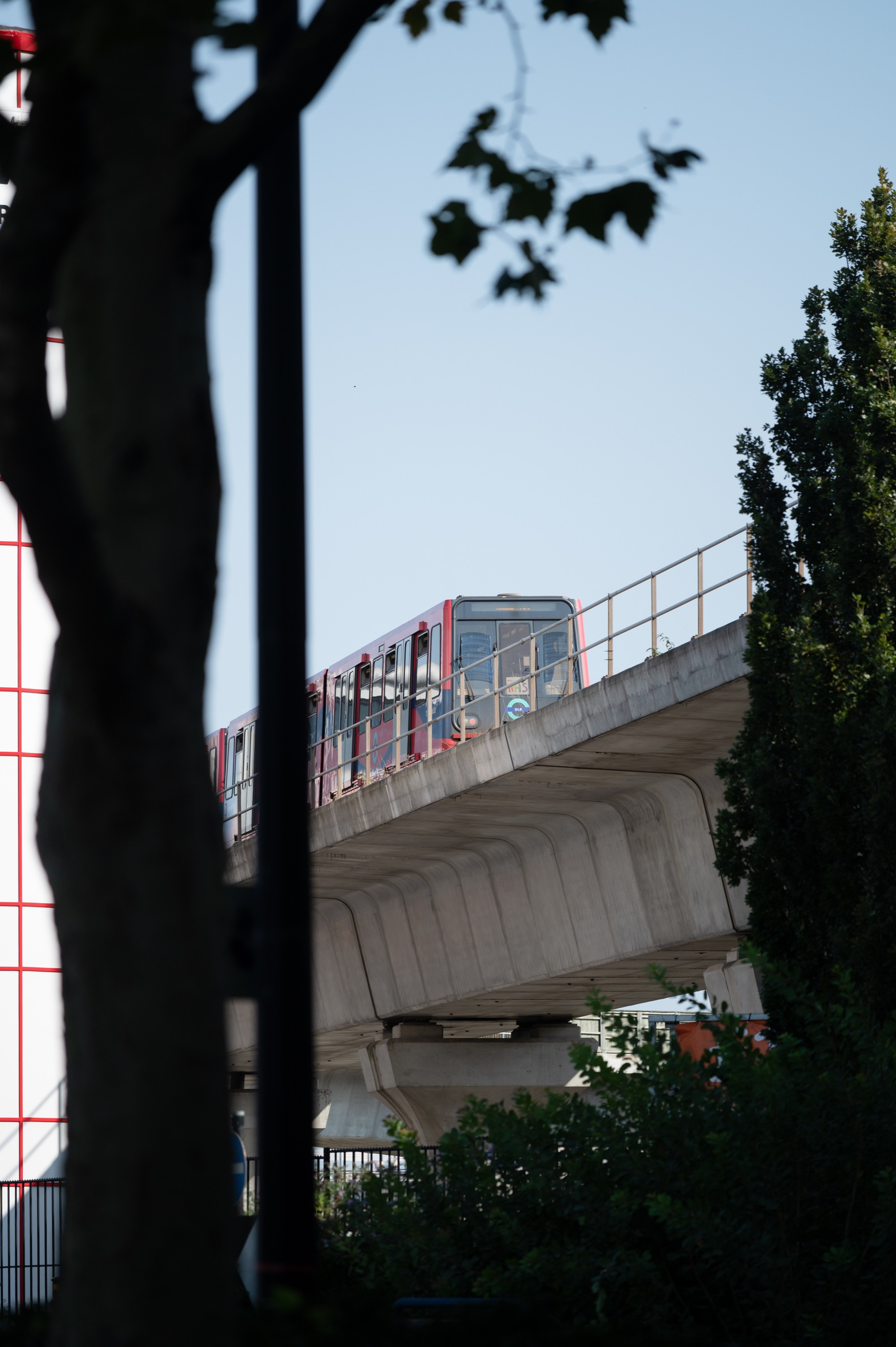 DLR train in the Royal Docks