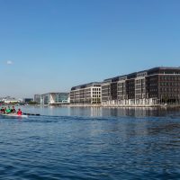 The water at the Royal Docks