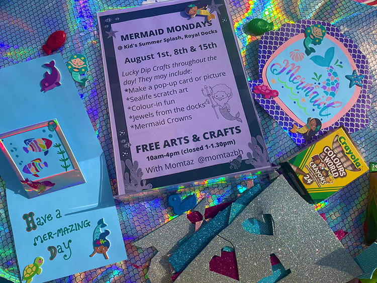 Flyers created for Mermaid Mondays at Kids Summer Splash