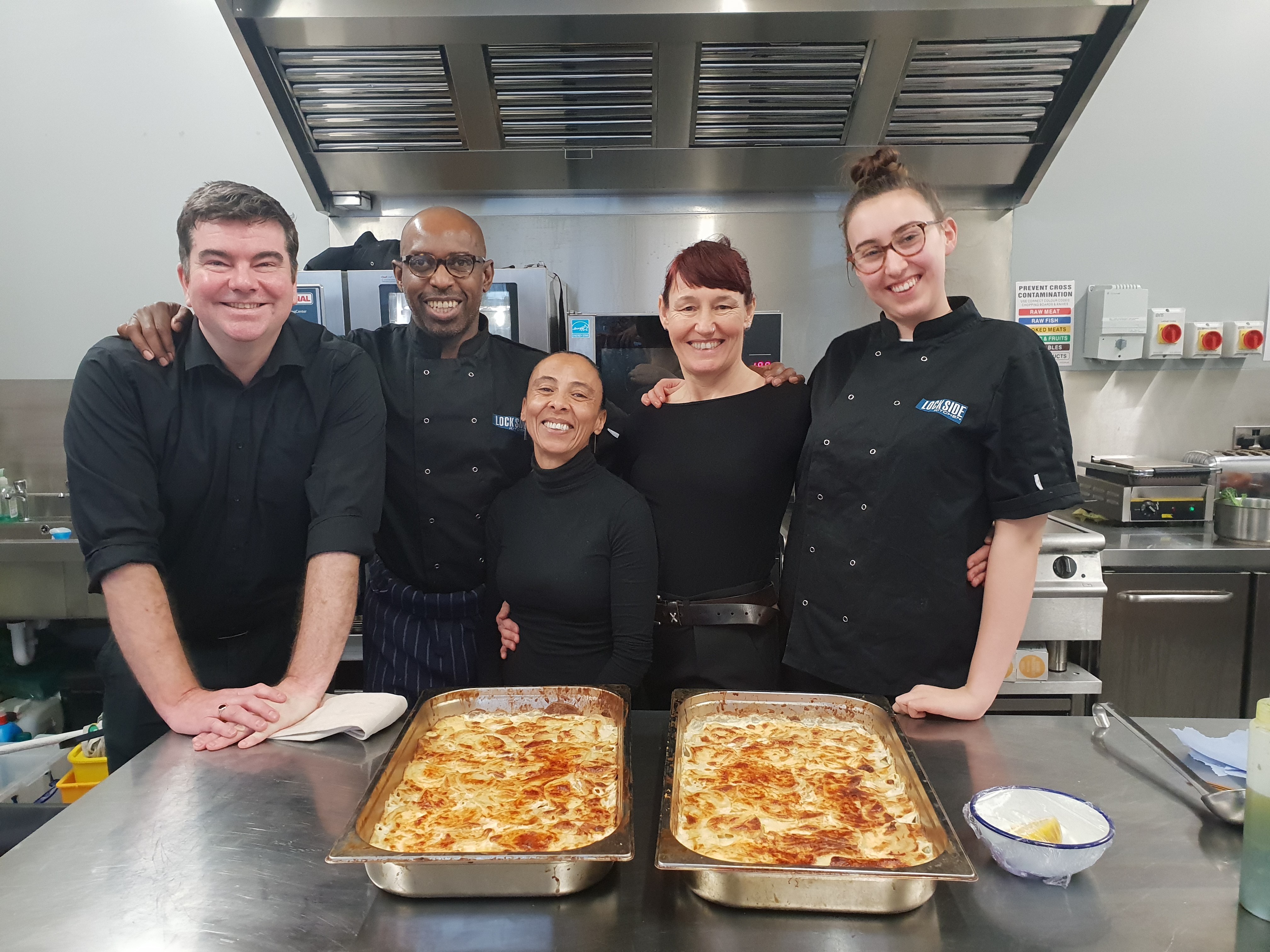 A photo of the Lockside Kitchen team