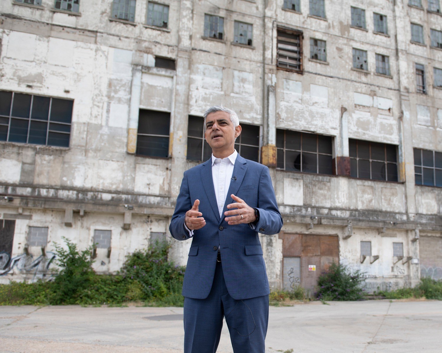 Sadiq Khan at Millennium Mills