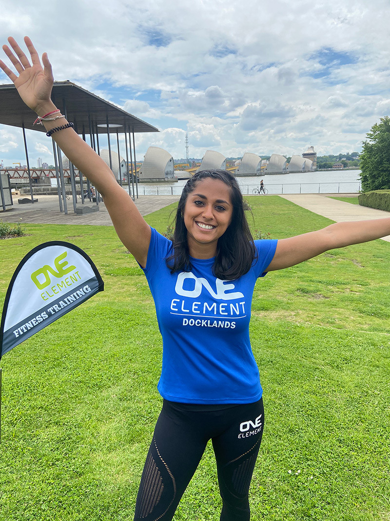 Rhea Patel of One Element Docklands in Thames Barrier Park