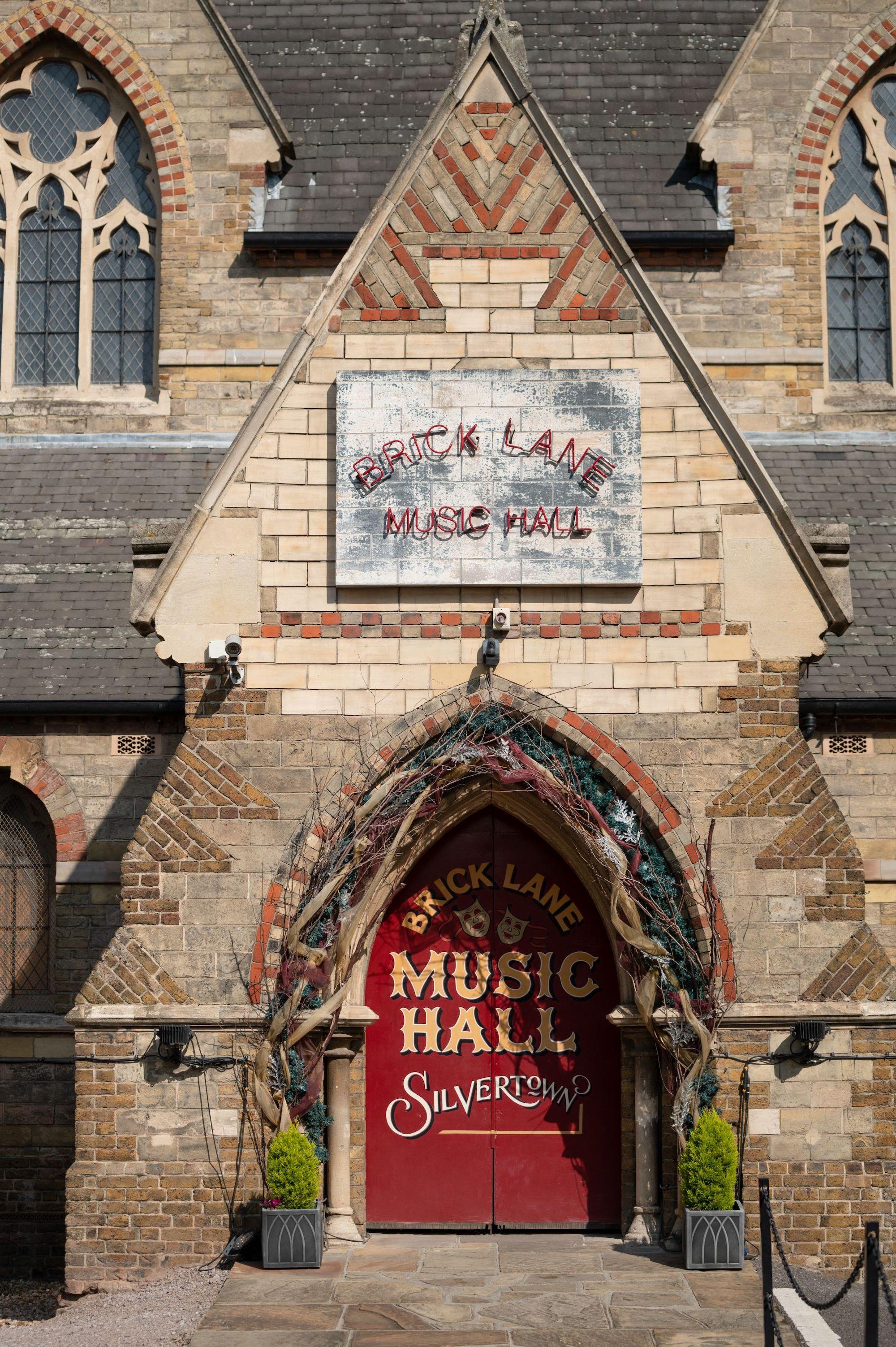 Doorway of Brick Lane Music Hall in Silvertown