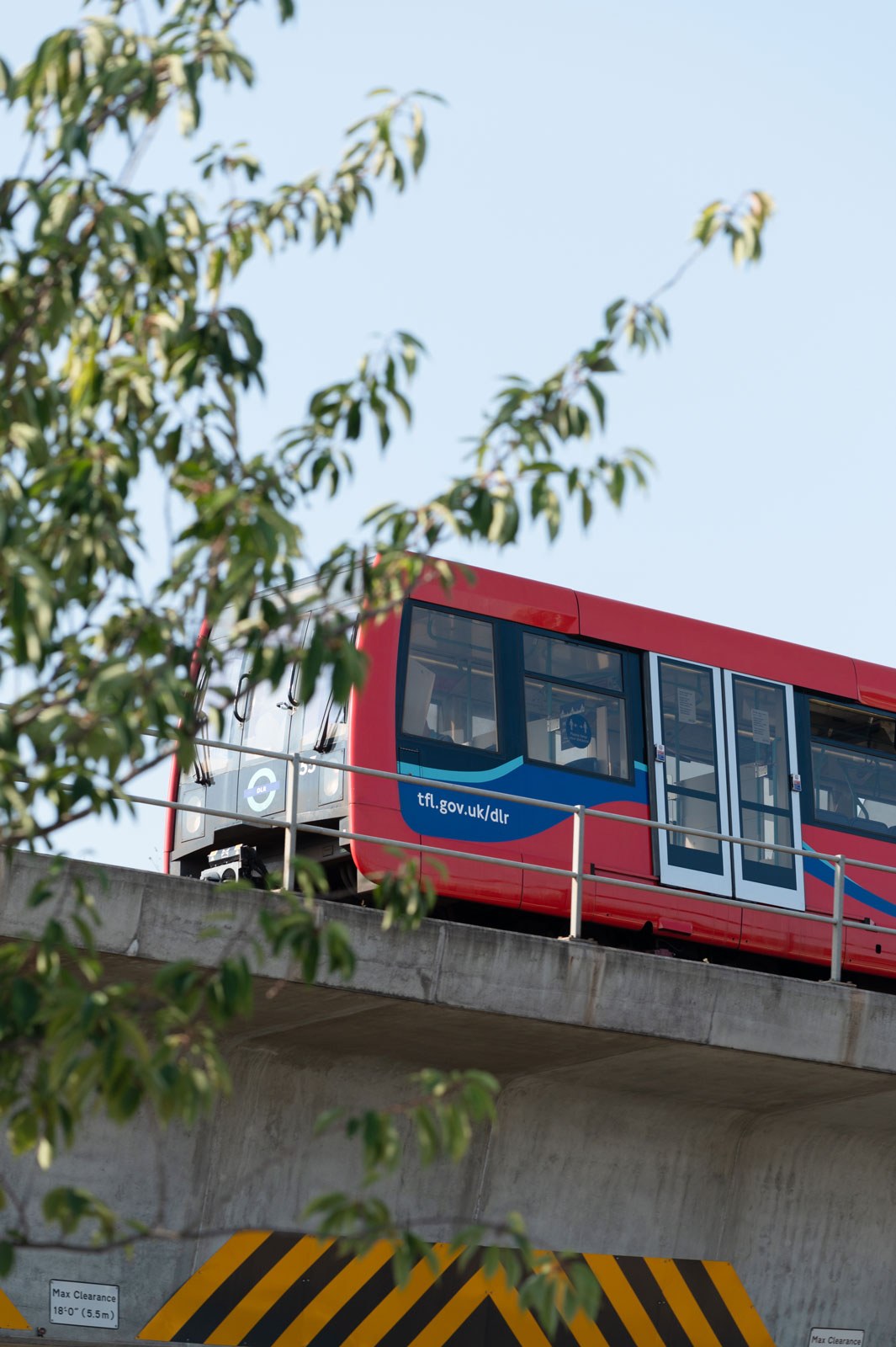 DLR train on approach