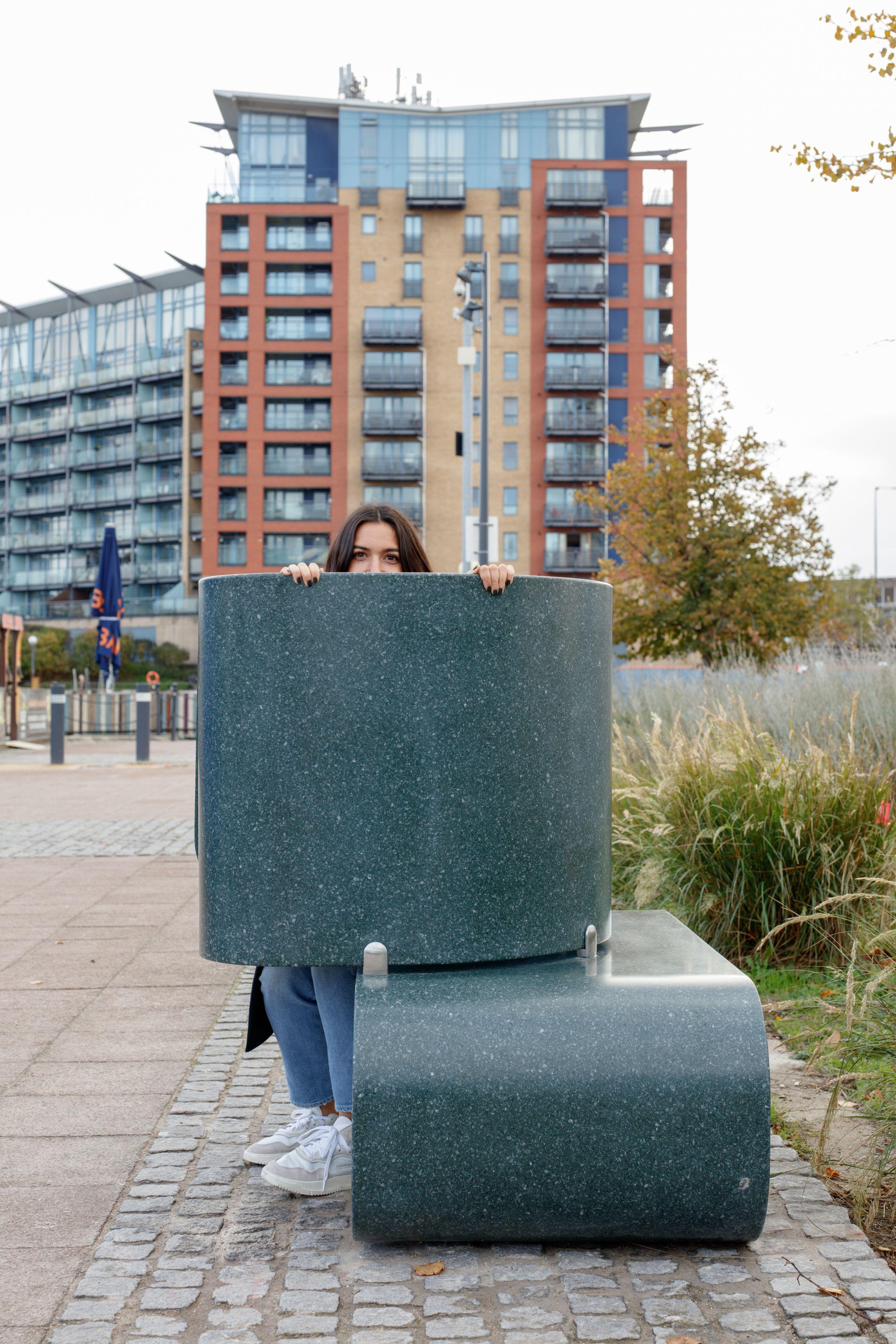 Portia Malik's peekaboo bench