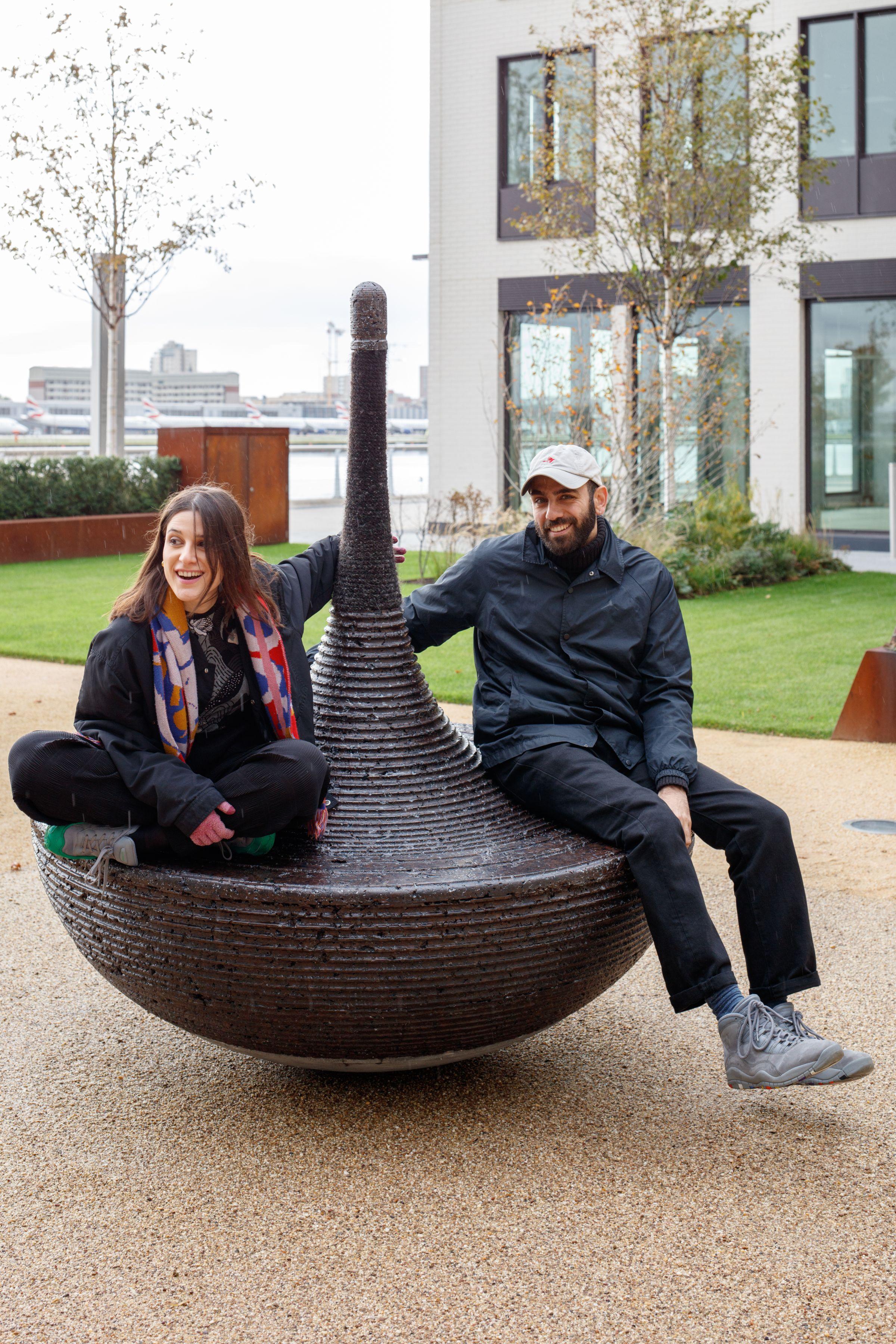 Urban Radicals' Roly Poly bench sculpture