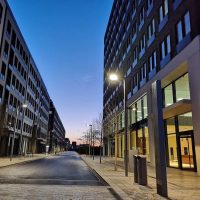 Buildings on the Royal Albert Docks