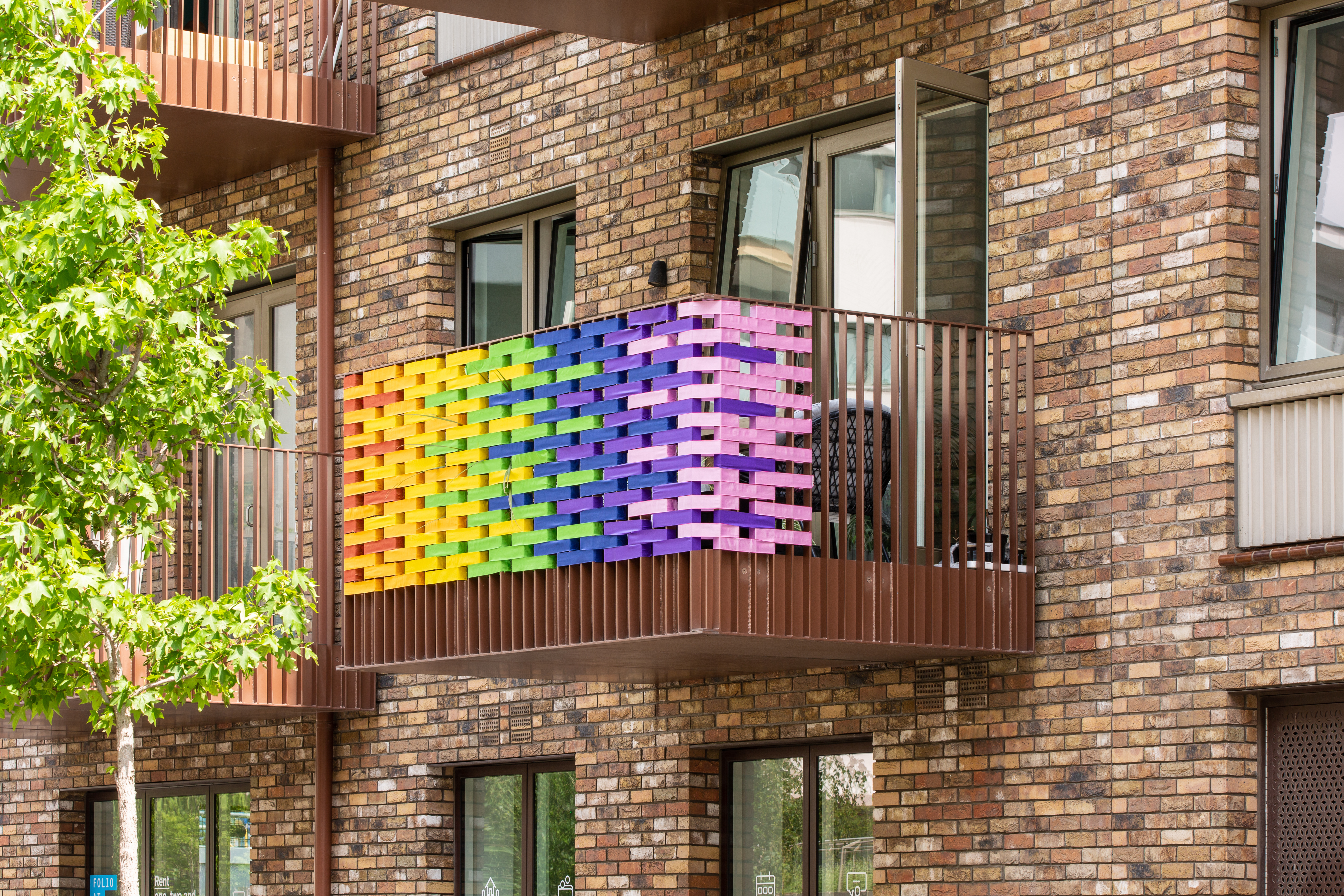 Rainbow balcony