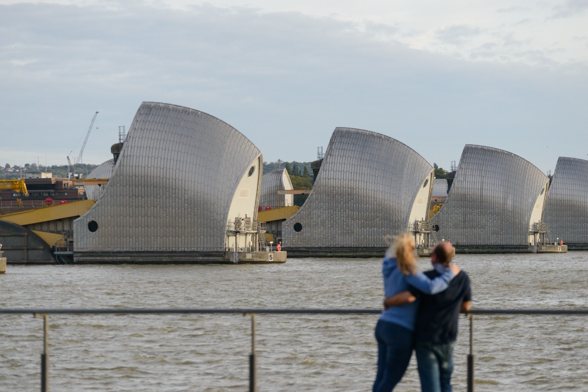 A photo of the Thames Barrier