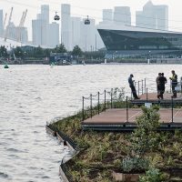 Royal Docks Team invite you to sit back and relax on the first ever floating garden in East London