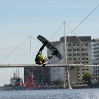 Wakeboarding at the Royal Docks