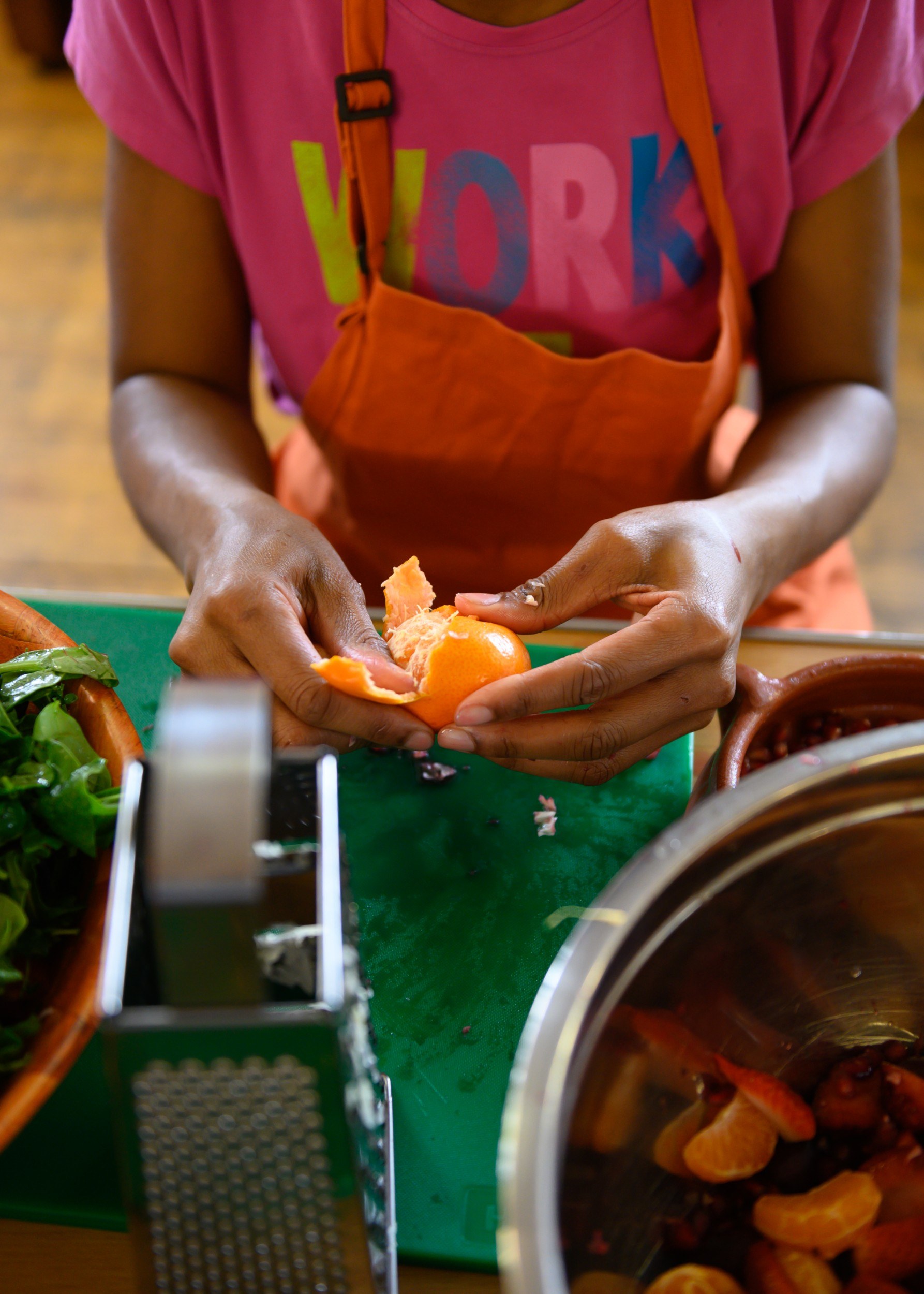 A person preparing food