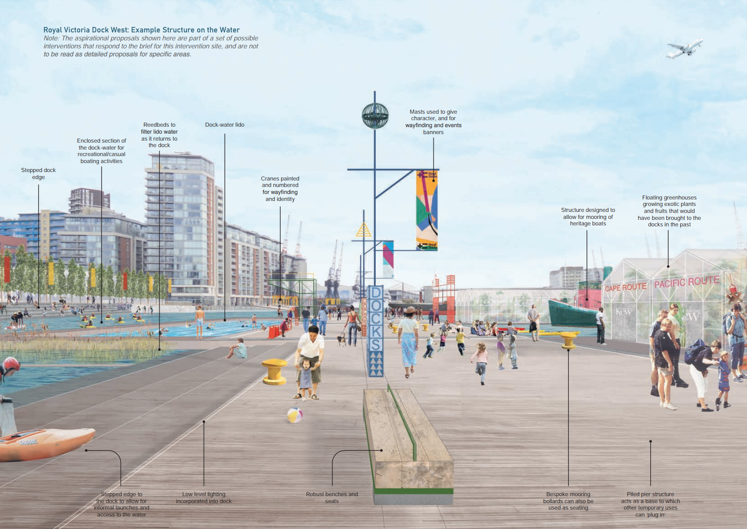 An image from the Royal Docks Public Realm Framework