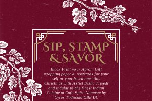 Sip, Stamp, and Savor: A Christmas Block Print Affair