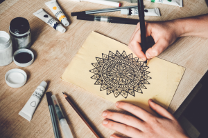 The Crafted Corner: mindful mandala painting