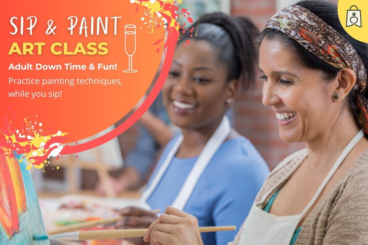 Sip & Paint Art Class for adults Royal Docks