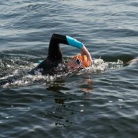 Dock2Dock Swim, swimmer in the docks