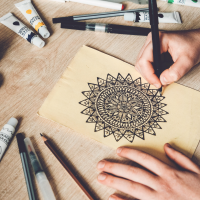 The Crafted Corner: mindful mandala painting