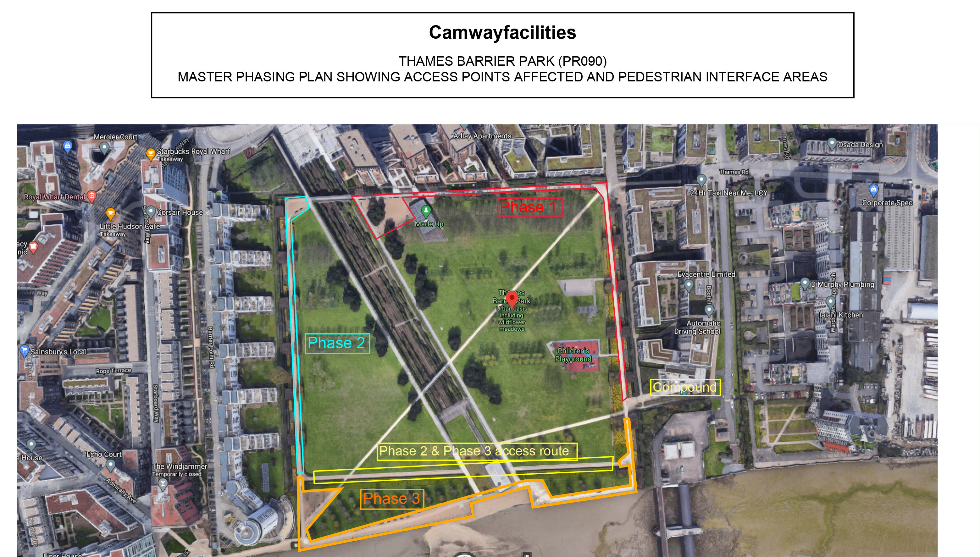 Thames Barrier Park Phase Plan